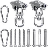 Wandhaken, garage, 12 stuks, zware garagehaken, dubbele haken, garage, opslaghaken voor het organiseren van ladder, stoel, slang, fietsen, elektrisch