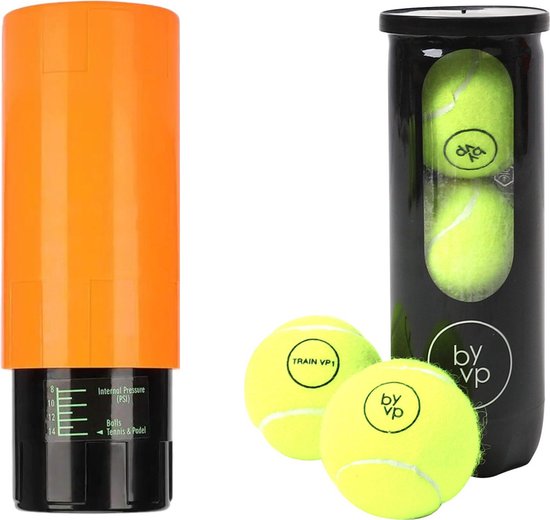 Padelballen Drukregelaar Inclusief 3 Padel Ballen - Oranje - Padel Accesoires - Robin van Persie