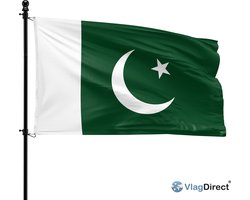 VlagDirect - Pakistaanse vlag - Pakistan vlag - 90 x 150 cm.
