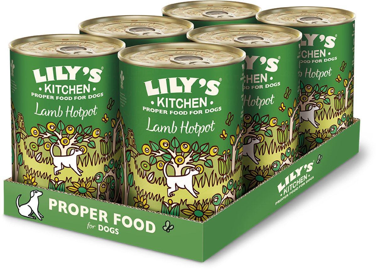 Lily&apos;s Kitchen Hotpot lam natvoer hond 1 tray (6 x 400 g)