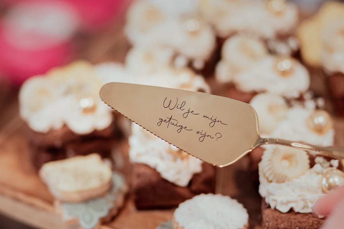 BolleToet - taartschep - getuige vragen - bruiloft - wedding decoratie - trouwen