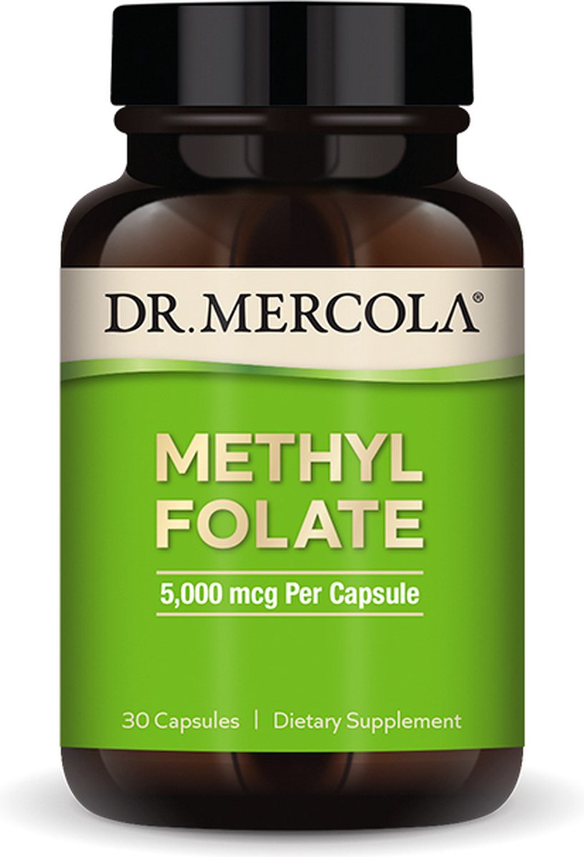 Goedkoopste Dr Mercola - Methyl Folate - Foliumzuur 5000 mcg - 30 Capsules