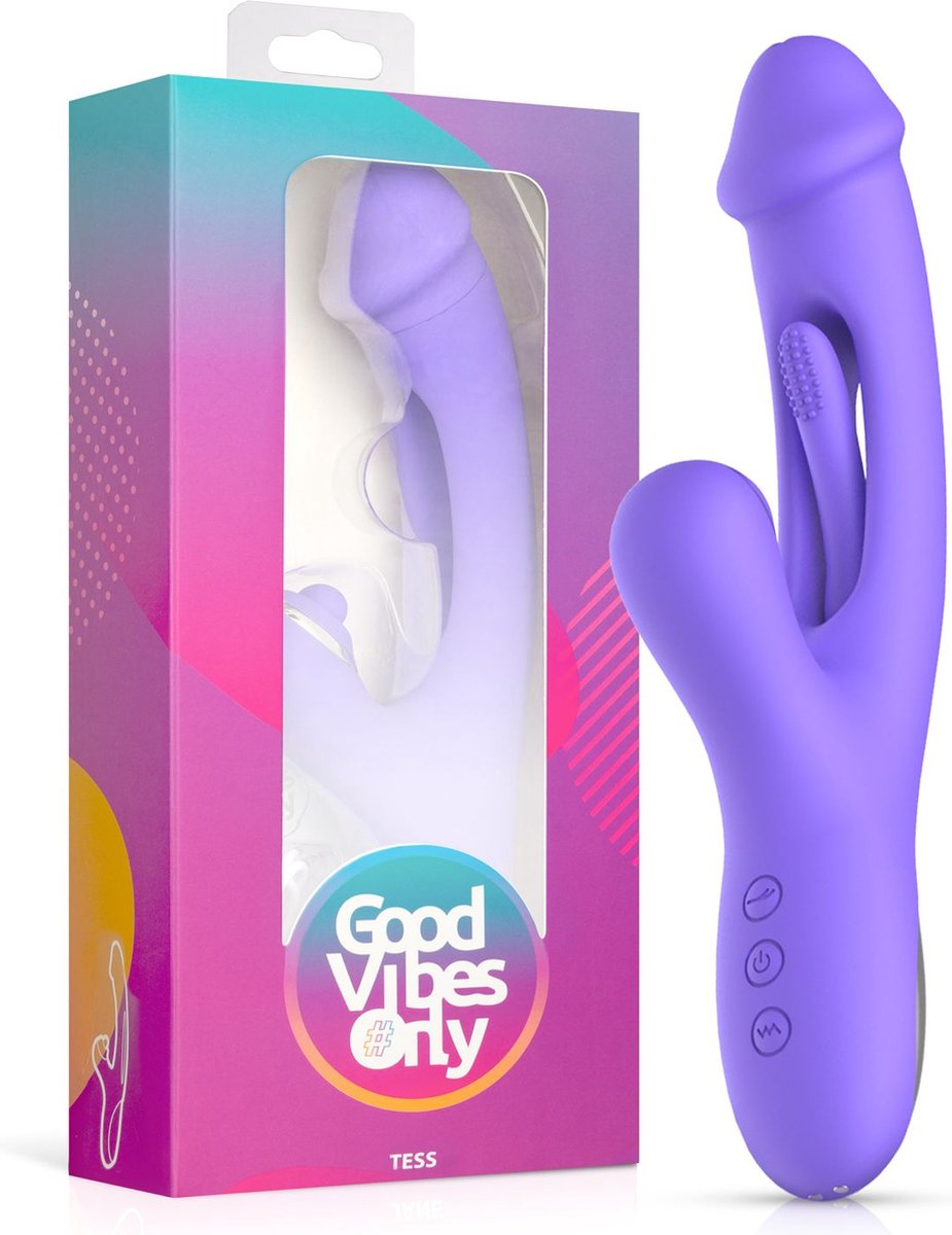 Goedkoopste Good Vibes Only - Tess Rabbit Vibrator met G-Spot stimulator