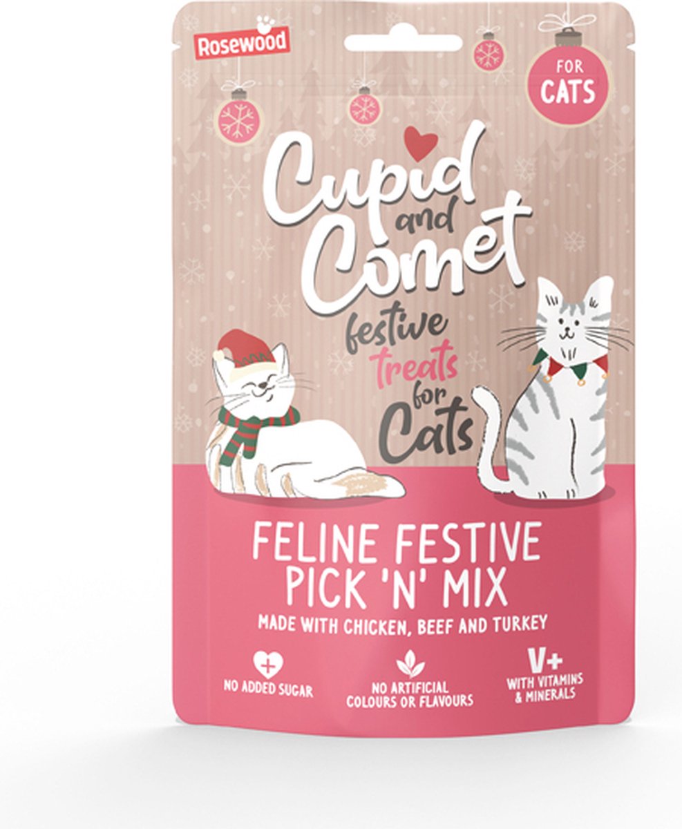 Cupid & Comet Feline Festive Pick ’N Mix Snacks 180 gr