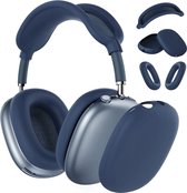 Siliconen Hoes voor AirPods Max Hooftelefoons van MMOBIEL – Siliconen Oorkussens Beschermhoes, Oorschelp Beschermhoes, Hoofdband Beschermhoes – Anti-Kras Zachte Siliconen Beschermer – Blauw
