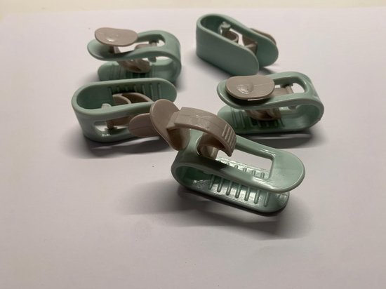 Dekbedklemmen - Groen - Dekbedclips - dekbedknijpers - clips - netjes - knijpers - dekbed - ordenen - 5 dekbedclips