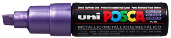 uni-ball Paint Marker op waterbasis Posca PC-8K paars metaal