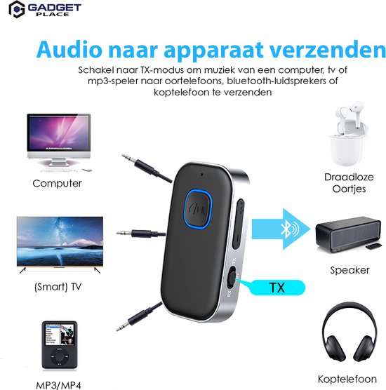 1 of 2 bluetooth 2-in-1 zender en ontvangers | Goods