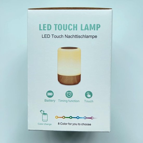 Lot De 2 Lampes De Chevet LED Avec Minuterie Et Télécommande - 13 Couleurs, Rechargeables USB