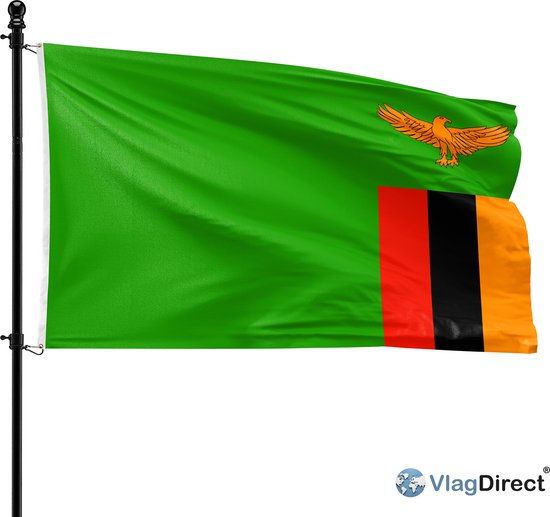 VlagDirect - drapeau zambien - drapeau en Zambie - 90 x 150 cm