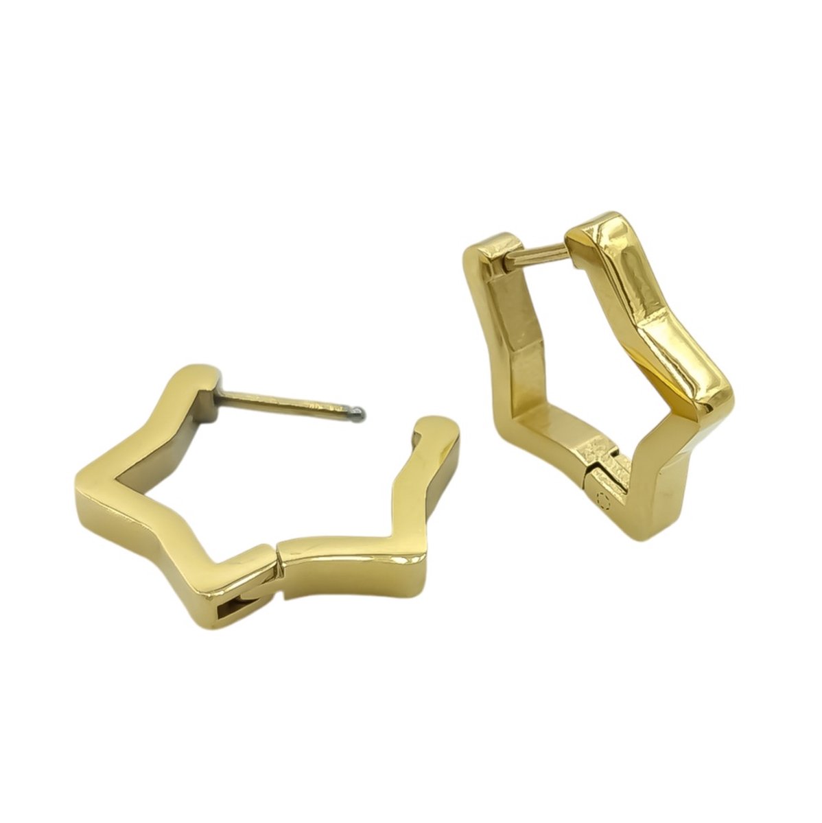 Ster oorbellen - Premium gold-plated staal - Goudkleurig