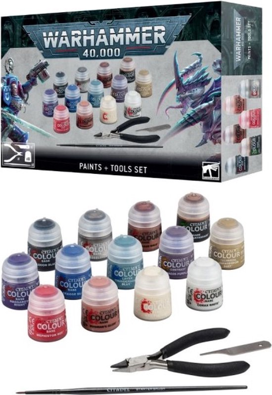 Warhammer 40.00 Paints & Tools Starter Set 60-12