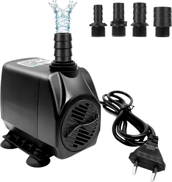 35W 2500L-H Aquariumpomp met 3 sproeiers - voor vijver fontein aquarium tuin fonteinpomp