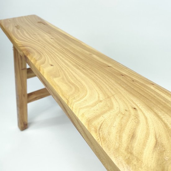 Banc de Kung Fu en bois - Handgemaakt à partir de bois d'acacia Massief