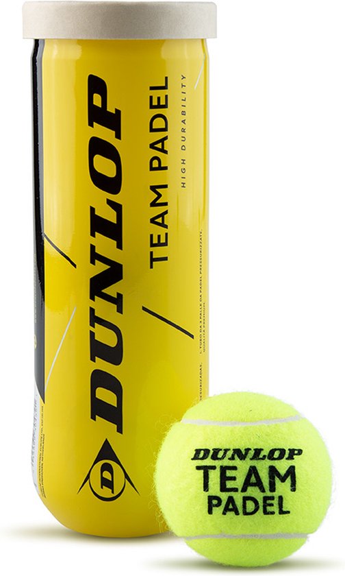 Dunlop Padel Team Padelballen - 1 Blik met 3 ballen