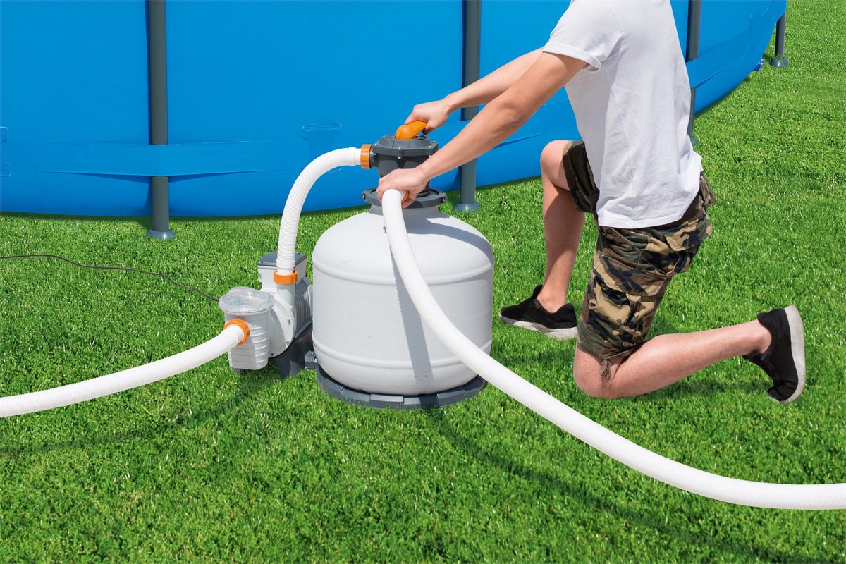 Bestway Zandfilterpomp - Voor opzetzwembaden tot 50.000 liter - 58486 – foto 2