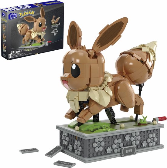 MEGA Pokémon Showmodel Bewegende Eevee - Constructiespeelgoed