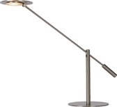 Lucide ANSELMO - Lampe de bureau - LED Dim. - 1x9W 3000K - Chrome Dépoli