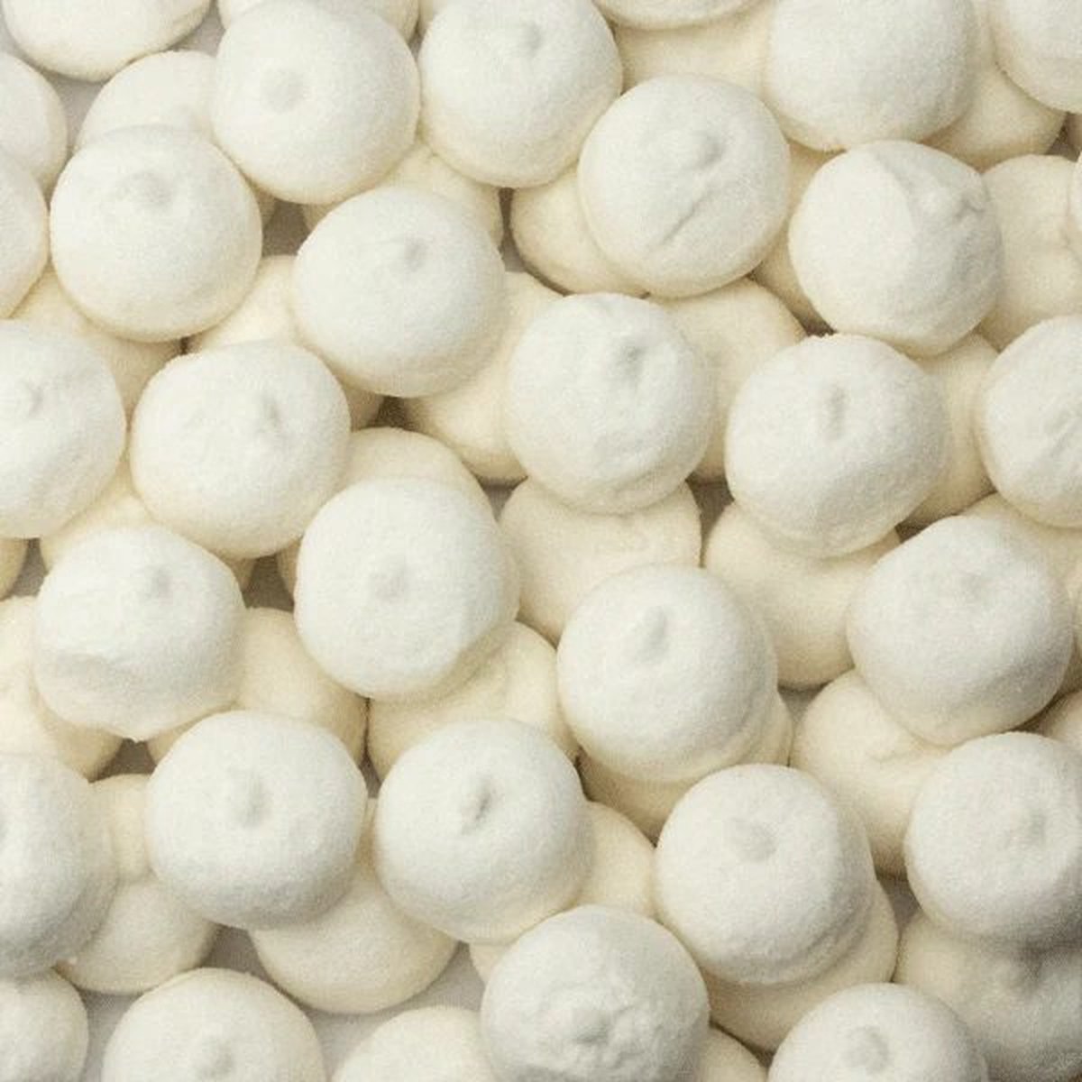 witte spekbollen marshmallow 50 stuks 450 gram geboorte snoep of voor babyshower gender reveal
