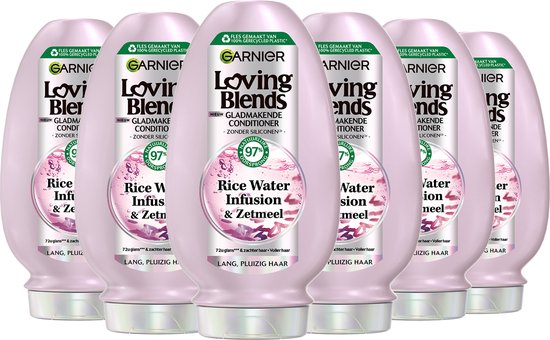 Garnier Loving Blends Après-shampooing à Water de Rice - 6x 250 ml