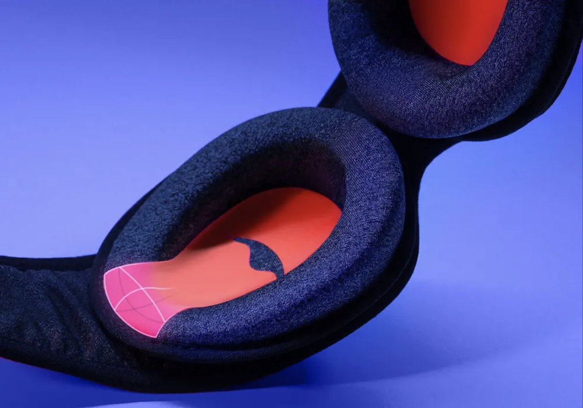 Manta Sleep Mask PRO - 100% verduisterend slaapmasker voor zijslapers, ademend en comfortabel voor slapen/reizen/dutjes/ploegendienst. Ventilerend & ultrazacht. — afbeelding 4
