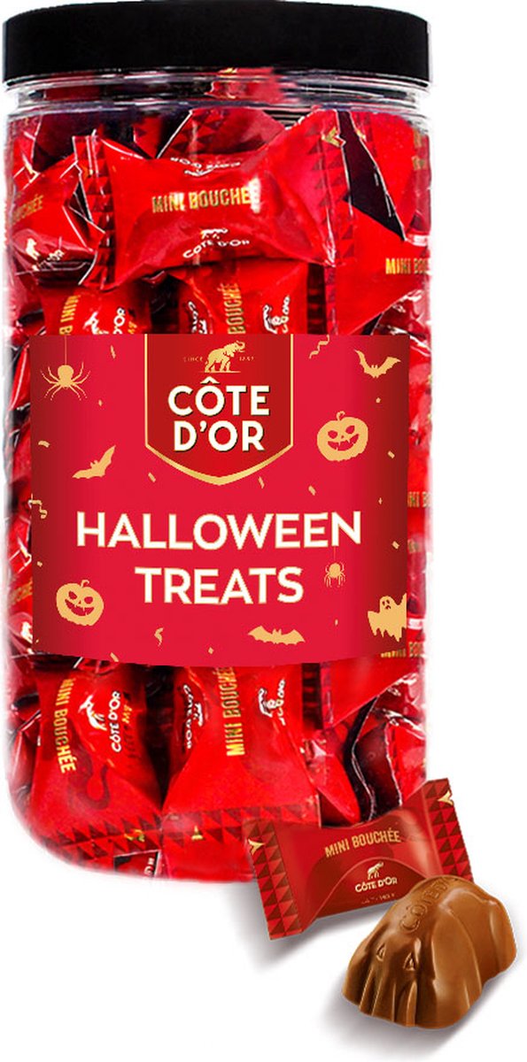 Cote d'Or Mini Bouchée "Halloween Treats" - chocolade voor Halloween - chocolade met praliné - Belgische chocolade - 500g