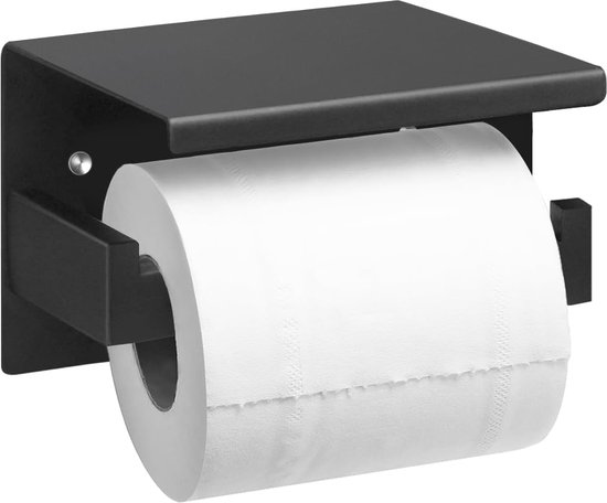 Toiletrolhouder, Geen Boren, Zelfklevende Toiletrolhouder Roestvrijstalen Toiletrolhouder Toiletrolhouder Zwart Met 2 Vervangende Rolhouders En Een Doos Voor Natte Doekjes Voor De Badkamer Toiletrolhouder, Geen Boren, Zelfklevende Toiletrolhouder Roestvrijstalen Toiletrolhouder Toiletrolhouder Zwart Met 2 Vervangende Rolhouders En Een Doos Voor Natte Doekjes Voor De Badkamer