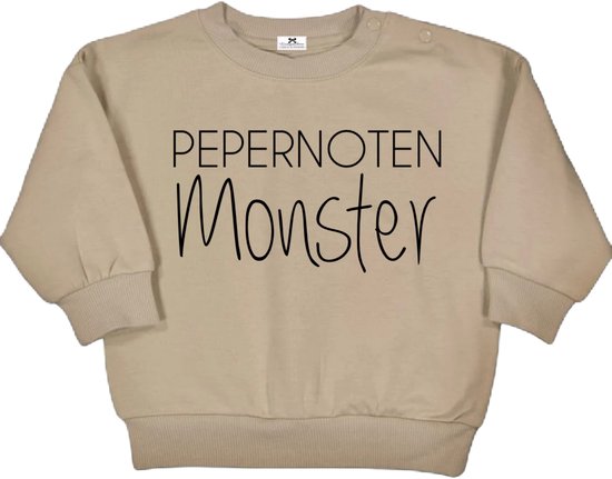 Foto: Sinterklaas sweater voor baby s en kids pepernoten monster maat 104