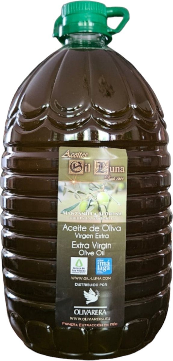 Olivarera - Spaanse Extra Vierge Olijfolie - Manzanilla Aloreña- 5L Fles