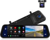 Achteruitkijkspiegel | Ingebouwde Dashcam | Carplay & Android Auto | Past op elk voertuig