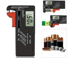 Universele Digitale Batterijtester I Accutester I Batterijmeter Tester I Universele Batterijtester I Accu Indicator I Voor AA/AAA/C/D/9V/1,5V En Meer