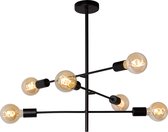 Lucide LESTER - Plafonnière (Plafondlamp) - 6xE27 - Zwart