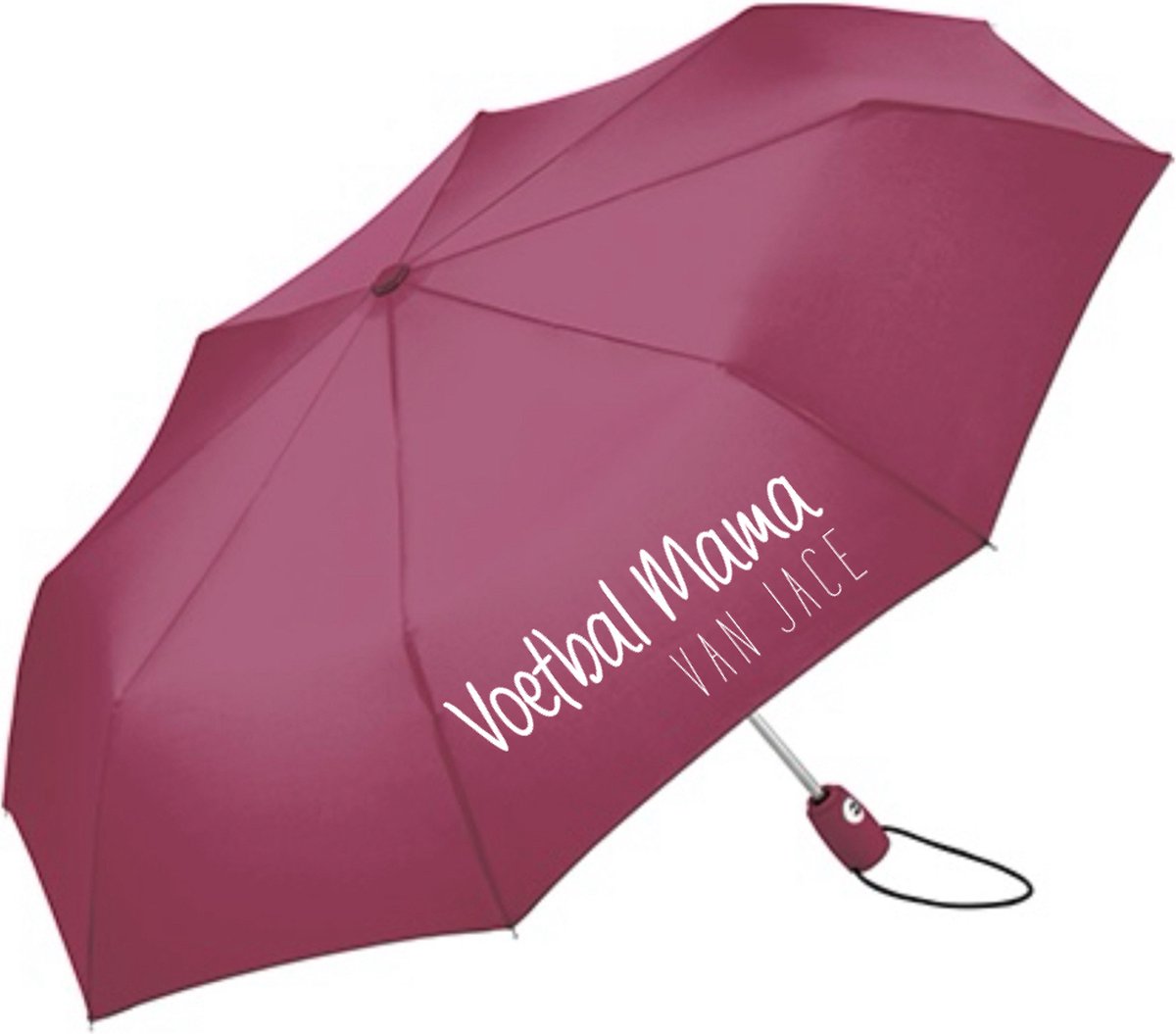 Paraplu voetbal Mama met naam kind-Chic Bordeaux