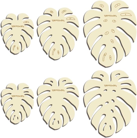 BENECREAT 13 ensemble de Moules de Découpe de Feuilles en Macramé