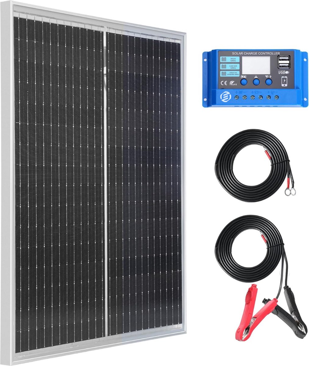 Equivera Zonnepanelen met Stekker - Zonnepanelen Compleet Pakket - Plug & Play - Doe het Zelf Zonnepanelen - voor Thuis, Camper, Camping