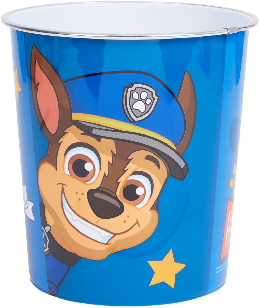 Goedkoopste Prullenbak Paw Patrol - Kunststof Prullenmand voor Kinderkamer - Papierbak - Afvalemmer