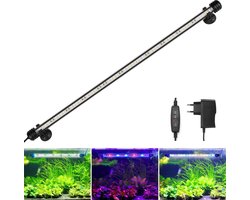 RGB LED Aquariumverlichting met Verstelbare Helderheidsniveaus - Waterdicht IP68 - Multikleurige Aquarium Lamp voor Zoetwater - Maatnaam: 60-80cm