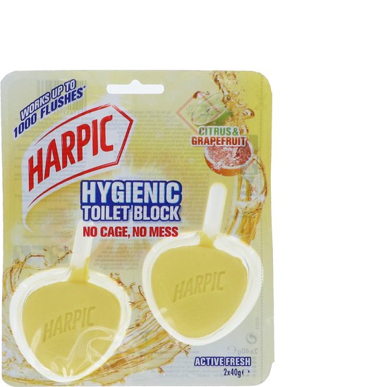 Foto: Harpic toilet block 40g twin pack citrus har30 