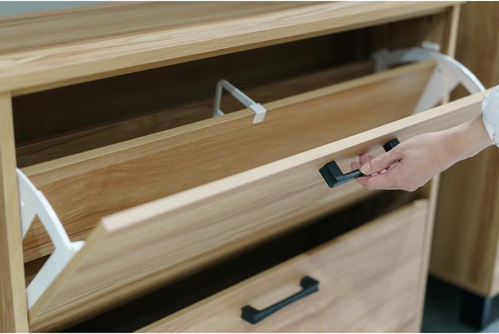 Poignée Design en aluminium Zwart - Set de 10 pièces - Poignées de salle de bain - Poignées d'armoire - Poignée - Poignée d'armoire de cuisine - Poignées de porte - 128 mm - 10 pièces