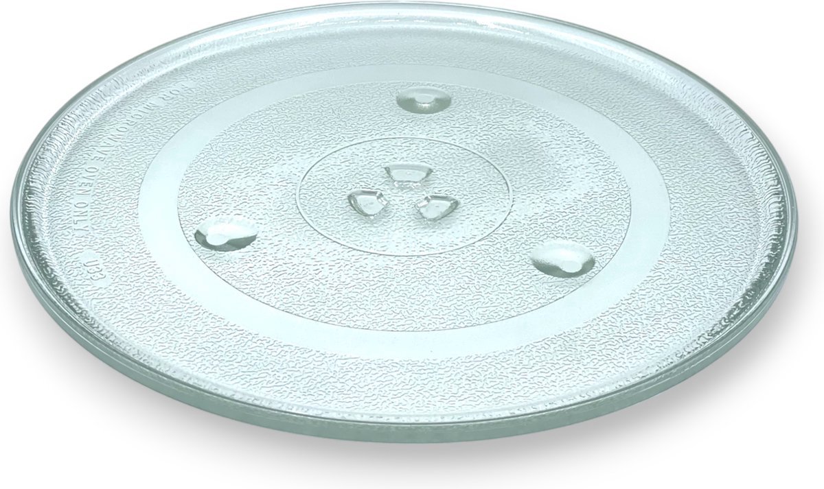 Fixem® draaiplateau 34cm glasplaat geschikt voor magnetron/oven LET OP DE MAAT VAN 3 inkepingen voor aandrijving - 1 Stuks