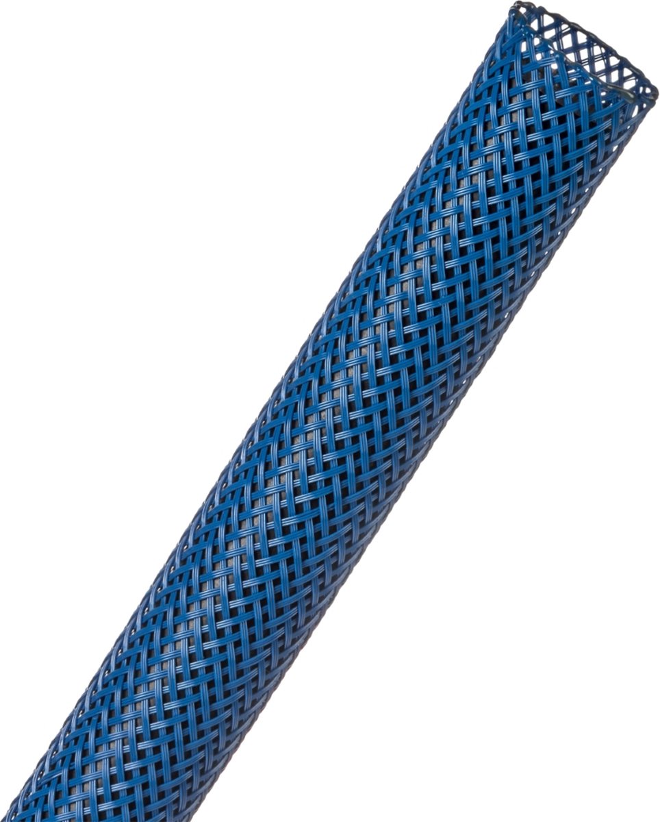 Techflex-PTN0.25BL/30-Kabelsok-Kabelsleeve-Kabelbeschermer-Kabel Management–Kabelkous-Kabelmantel-Maat: 3.2 - 11.1 mm-Kleur: Blauw-Lengte: 30 mtr