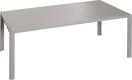Outsunny Gartentafel Buitentafel Terrastafel, Industrieel ontwerp