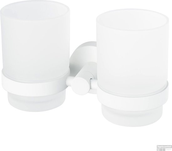 Haceka Porte-gobelet Rondi Double Glas Wit
