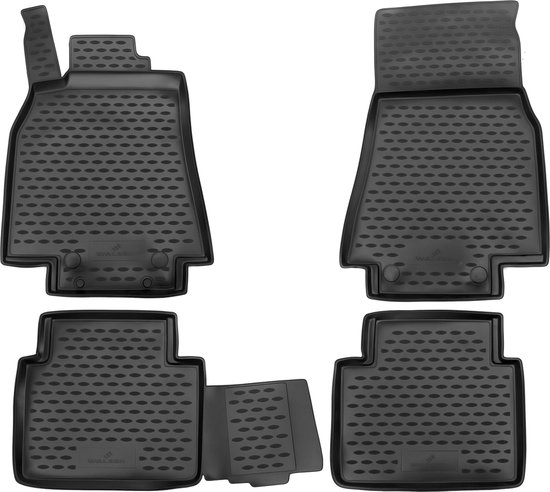 Tapis De Sol En Feutre Pour Mercedes Classe B W245 (2005-2011) - Noir - Neuf Sur Mesure - Marque Mossa