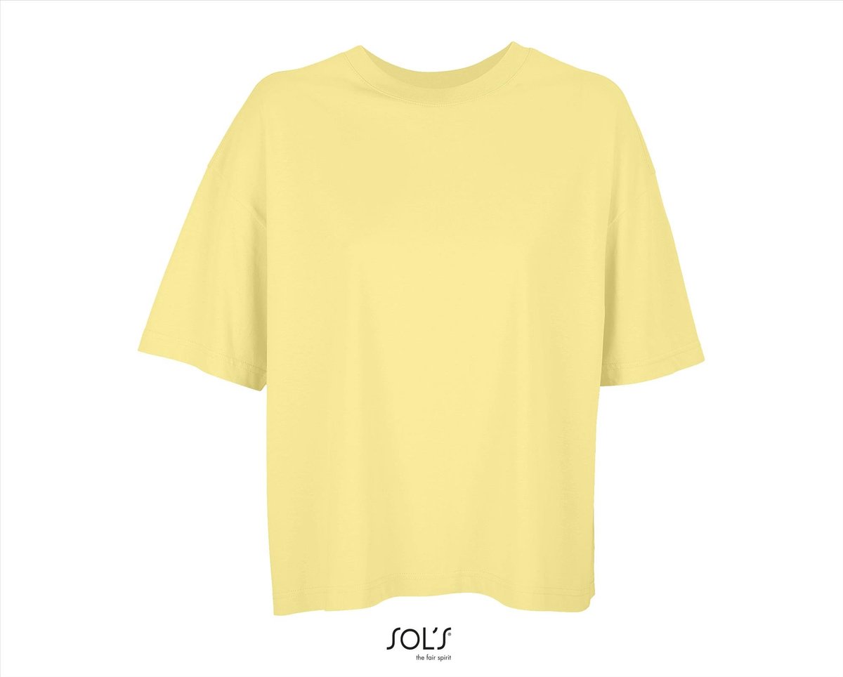 SOL'S Women´s Boxy Oversized T-Shirt L03807 - Light Yellow - XL