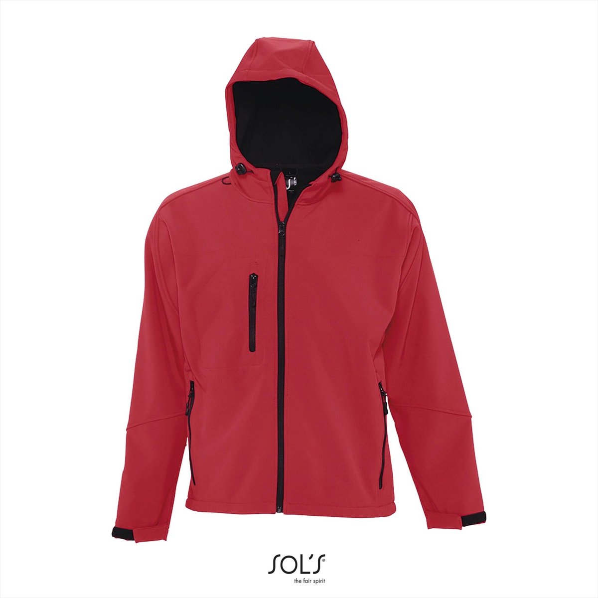 SOL'S Men´s Hooded Softshell Jacket Replay L848 - Pepper Red - 3XL