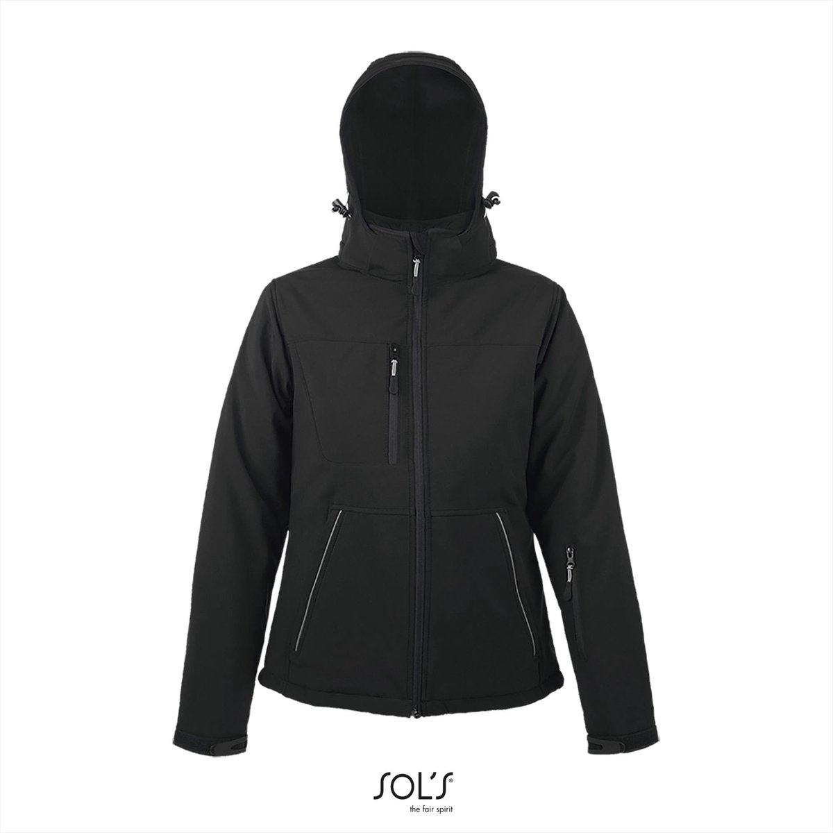 SOL’S Women´s Rock Padded Softshell L844 Zwart