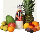 Witte Draadloze Blender To Go - Smoothie maker voor onderweg! - Draagbare mini blender wit- Mixer voor smoothies - Draadloos opladen mogelijk! - Handmixer voor gezonde drankjes