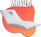 Impala Latex Topper 160 x 200 - Zuiver natuurrubber - Medium Hardheid - Tencel Tijkstof - 7 CM Dik - Luxe MatrasTopper