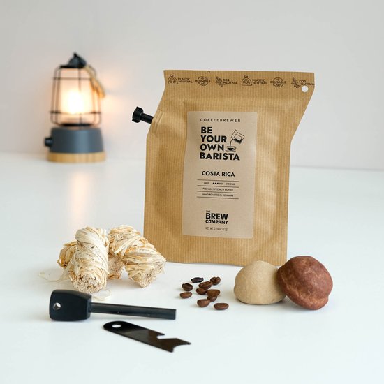 Brievenbus Cadeau Man - Brievenbus Cadeau Verjaardag - Cadeau voor Mannen - Vaderdag Cadeau - Magnesium Vuurstarter Brievenbuspakket - Relatiegeschenken Bedankt - Koffie Cadeau Coffee Brewer - Mannen Cadeautjes Geschenkset - Afscheid Collega - Kado